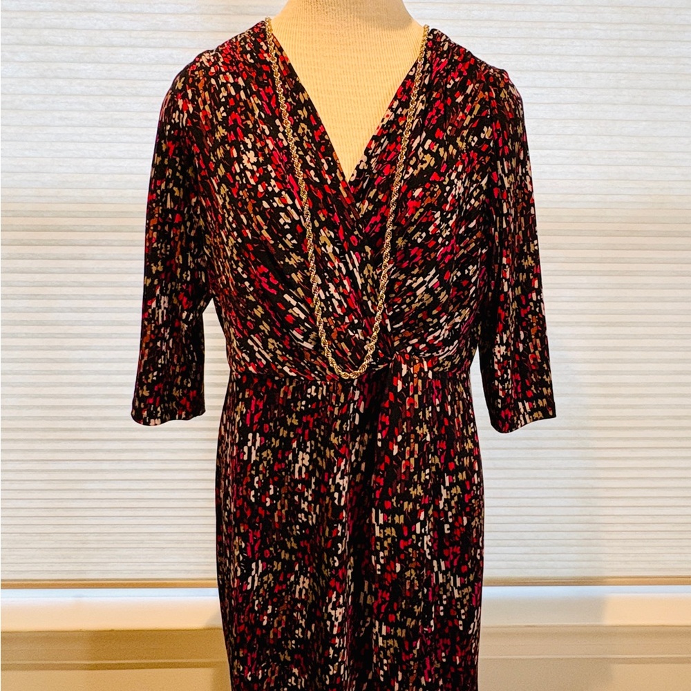 Coldwater Creek Black and Red Dress